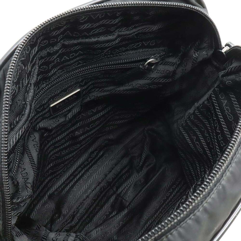 PRADA Black Leather Shoulder Bag - Picture 8 of 10